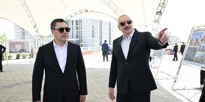 Presidents of Azerbaijan and Kyrgyzstan visited city of Aghdam
