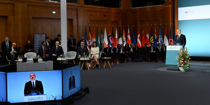 President Ilham Aliyev is participating in the High Level Segment of the 15th Petersberg Climate Dialogue
