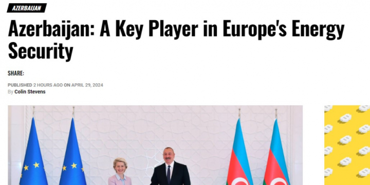 “Europorter”: Azərbaycan Avropanın enerji təhlükəsizliyində əsas oyunçudur