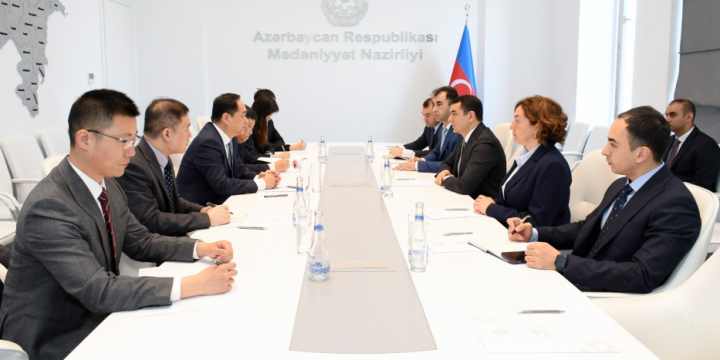 Çin Xalq Respublikası ilə mədəni əməkdaşlıq məsələləri müzakirə olunub