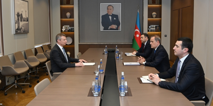 Azerbaijan`s FM meets with outgoing Ukrainian ambassador