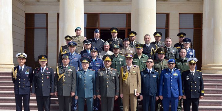 Hərbi attaşelər DİN Daxili Qoşunlarının Ali Hərbi Məktəbini ziyarət ediblər