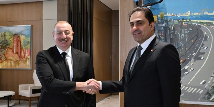 Prezident İlham Əliyev İraq Parlamentinin sədrini qəbul edib