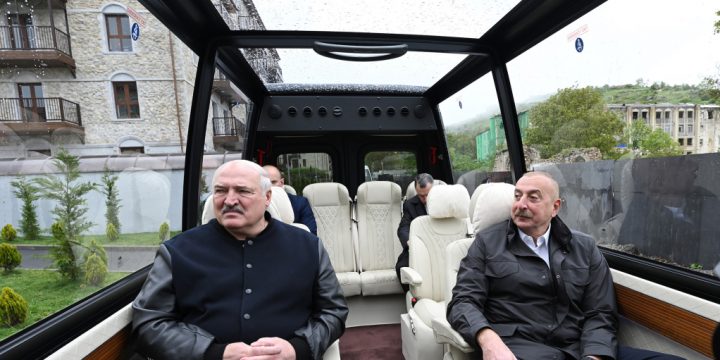 Prezident İlham Əliyev və Prezident Aleksandr Lukaşenko Şuşa şəhərinə səfər ediblər
