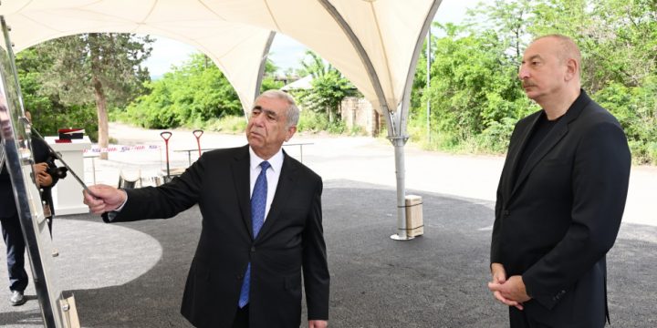 Zəngilan şəhərinin daxili yol-kommunikasiya şəbəkəsinin təməli qoyulub