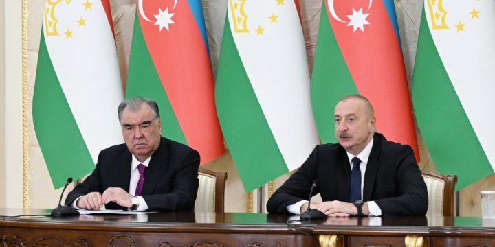 Azərbaycan və Tacikistan prezidentləri mətbuata bəyanatlarla çıxış ediblər