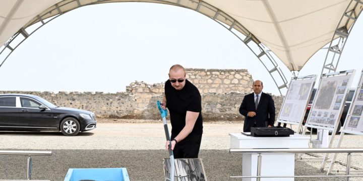Ağdam rayonunun Şotlanlı kəndinin təməli qoyulub