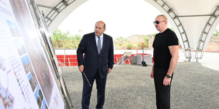 Foundation stone was laid for Gulluja village in Aghdam district