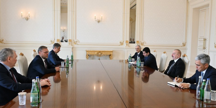 President Ilham Aliyev received Deputy Speaker of Russian Federation Council and Chairman of State Duma Committee 