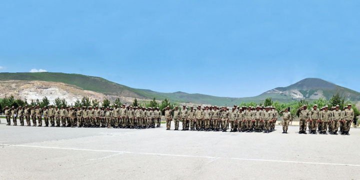 Another training session commences for Azerbaijani reservists