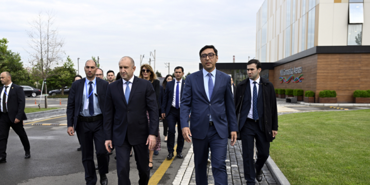 President of Bulgaria and his spouse visit National Gymnastics Arena in Baku