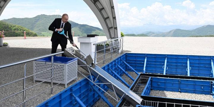 President Ilham Aliyev laid foundation stone for Turshsu settlement in Shusha district