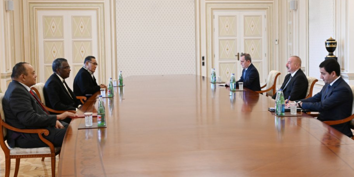 President Ilham Aliyev received Governor-General of Tuvalu, Prime Minister of Tonga, Foreign Minister of the Commonwealth of the Bahamas