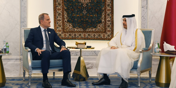 Azerbaijani FM meets with his Qatari counterpart