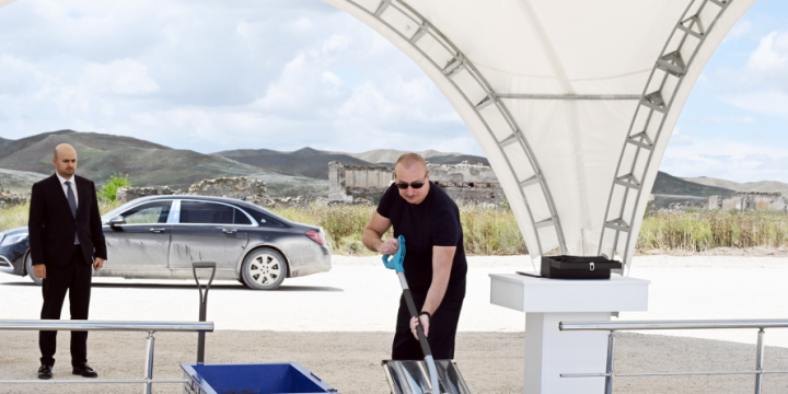 Foundation stone was laid for Mashanli village in Jabrayil district