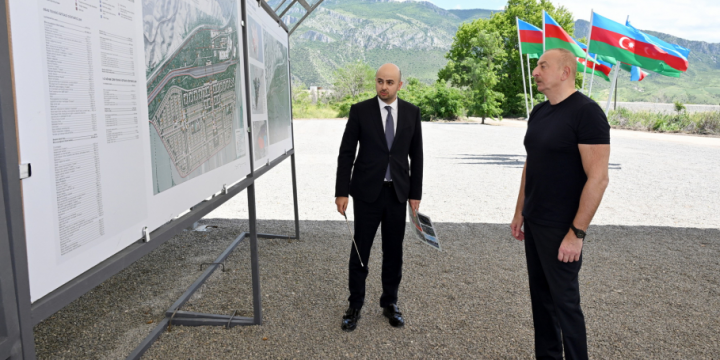 President Ilham Aliyev laid foundation stone for Minjivan settlement in Zangilan district