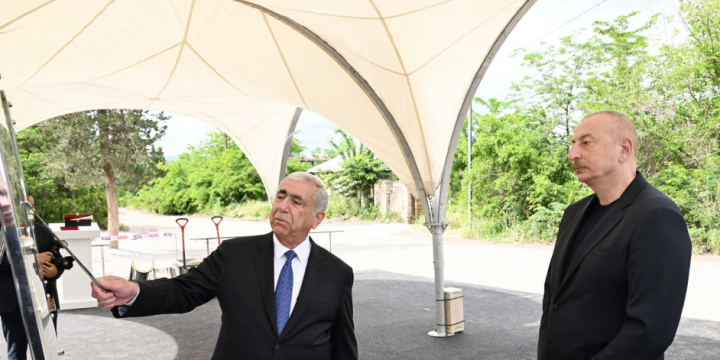 Foundation stone was laid for internal road and communication network of Zangilan city