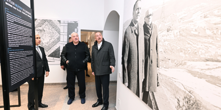 Presidents of Azerbaijan and Belarus viewed “Heydar Aliyev and Garabagh” exhibition at the Creativity Center in Shusha