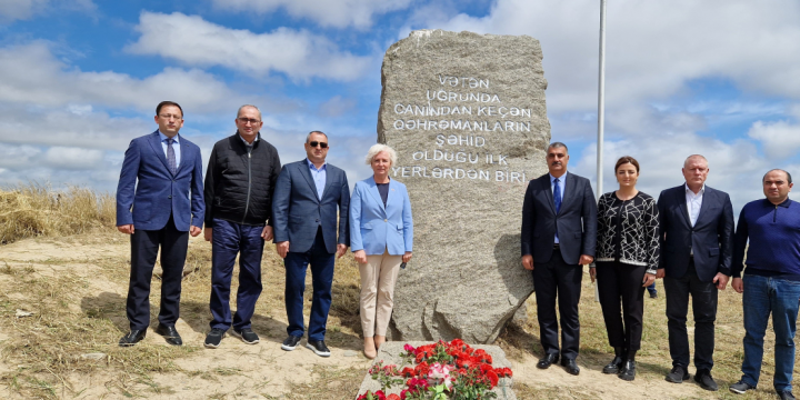 Speaker of Latvian Parliament arrives in Fuzuli