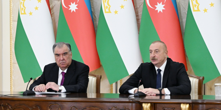 Presidents of Azerbaijan and Tajikistan made press statements