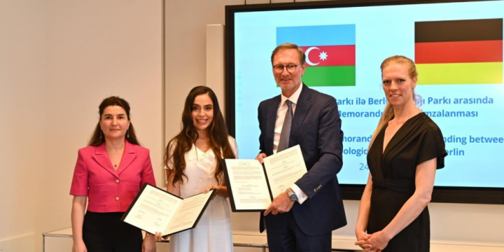 Leyla Aliyeva attends Berlin event dealing with bison reintroduction