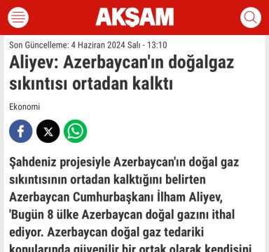 Prezident İlham Əliyevin Bakı Enerji Həftəsinin açılış mərasimindəki çıxışı xarici mediada geniş işıqlandırılıb