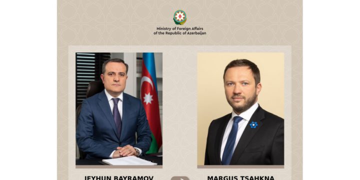 Ceyhun Bayramov estoniyalı həmkarını Azərbaycan-Ermənistan normallaşma prosesi barədə məlumatlandırıb