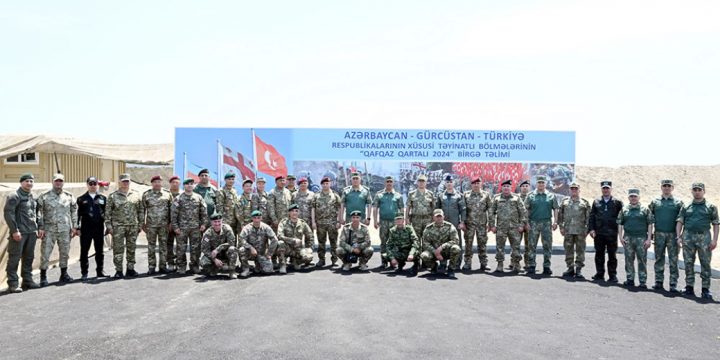 Beş ölkənin zabitləri “Qafqaz Qartalı – 2024” təliminin “Yüksək Səviyyəli Müşahidəçi Günü” ndə iştirak ediblər 