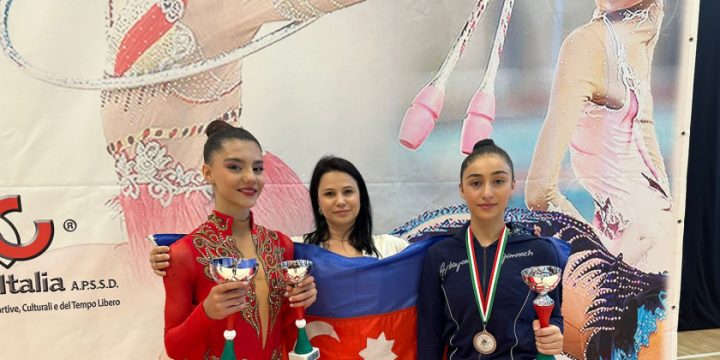 Azerbaijani rhythmic gymnasts bring home 13 medals from Italian Parma