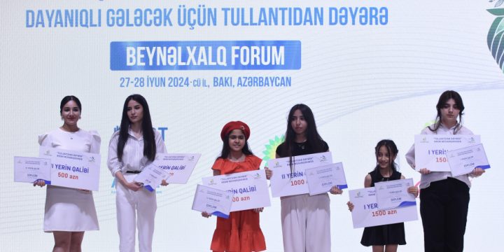 “Tullantıdan dəyərə” rəsm müsabiqəsinin qalibləri mükafatlandırılıblar