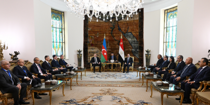 Azərbaycan və Misir Prezidentlərinin geniş tərkibdə görüşü keçirilib