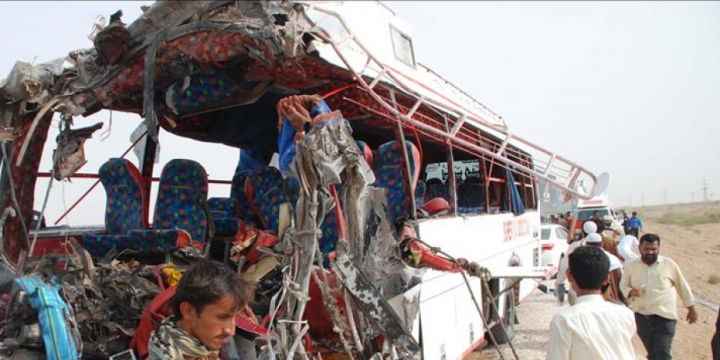 At least 20 killed as bus plunges into gorge in northern Pakistan
