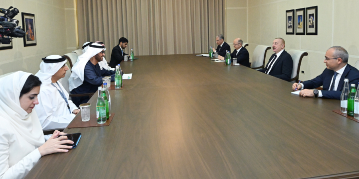President Ilham Aliyev received UAE Minister of Industry and Advanced Technology