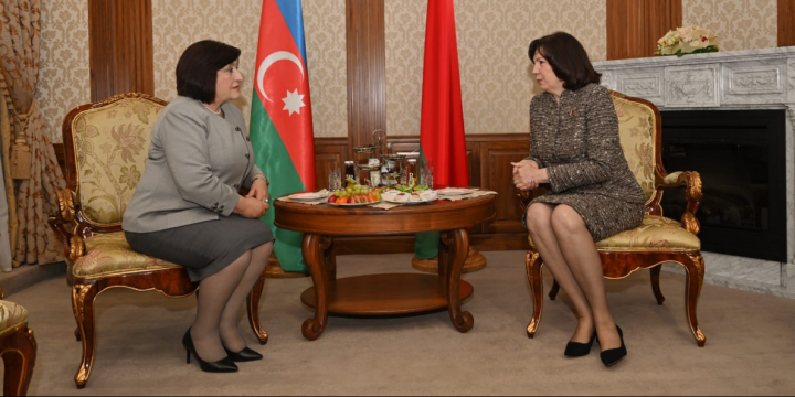 Sahibə Qafarova Belarusa səfər edib