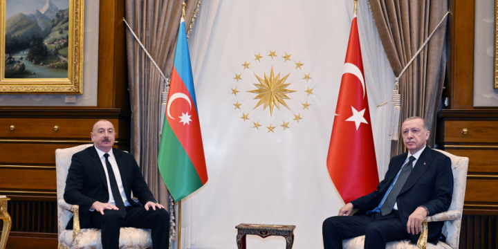 Ankarada Prezident İlham Əliyevin Prezident Rəcəb Tayyib Ərdoğan ilə təkbətək görüşü olub