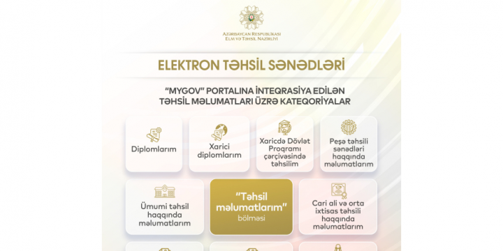 Təhsil sənədləri indi daha əlçatandır