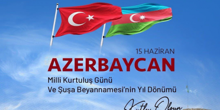 President of Northern Cyprus Ersin Tatar congratulates Azerbaijan on National Salvation Day and 3rd anniversary of Shusha Declaration