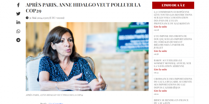 “La Gazette du Caucase”: Paris merinin Azərbaycana qarşı iddiaları tamamilə riyakarcasına görünür