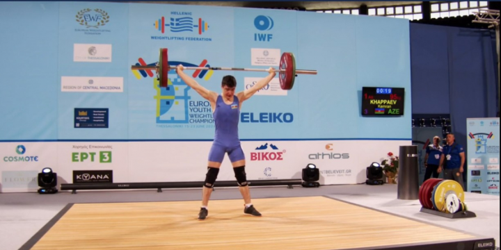 Azerbaijani junior weightlifter snatches three golds in European Championships