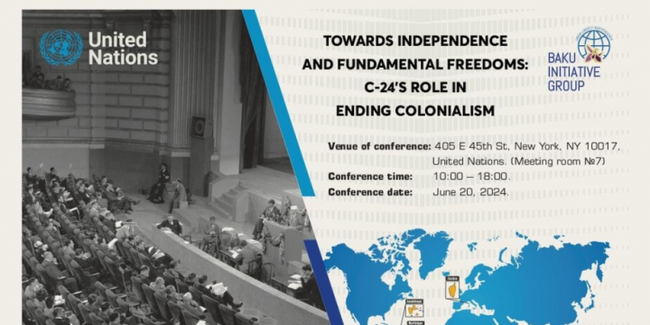 Baku Initiative Group to organize conference on fight against colonialism at UN headquarters