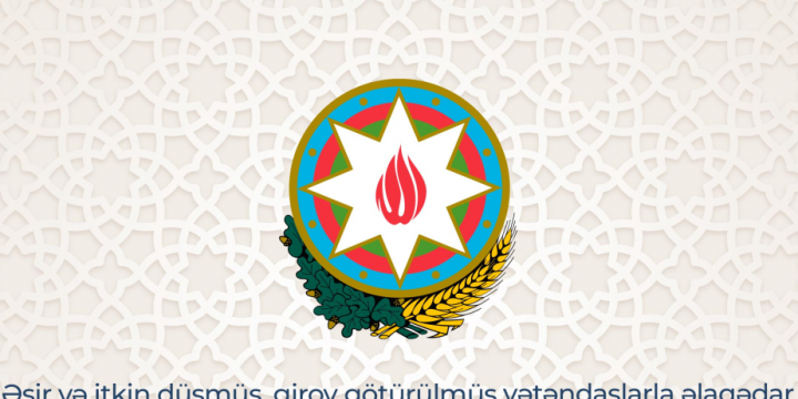 Dövlət Komissiyası: İşğaldan azad olunmuş ərazilərdə aşkarlanan iki erməni hərbçinin meyitlərinin qalıqları qarşı tərəfə verilib