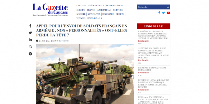 “La Gazette du Caucase” Parisdəki erməni havadarlarının əsl niyyətlərini ortaya qoyur: Fransa mediasının riyakarlığı
