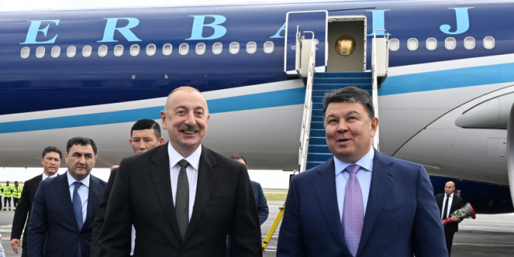 President Ilham Aliyev embarked on a visit to Astana, Kazakhstan