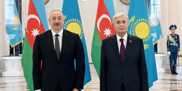 Meeting between Presidents of Azerbaijan and Kazakhstan was held in Astana