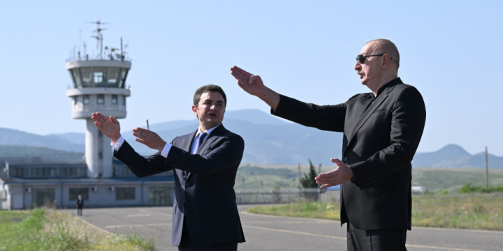 President Ilham Aliyev visited Khojaly airport