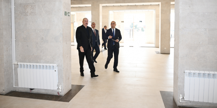President Ilham Aliyev got familiarized with works done at Karabakh University