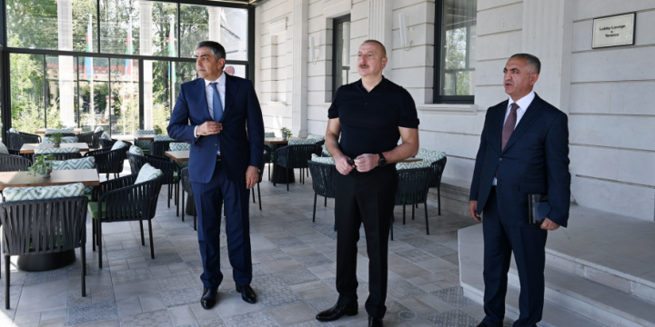 President Ilham Aliyev attended inauguration of “Palace” hotel in Khankendi after major overhaul and restoration