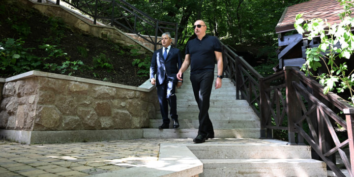 President Ilham Aliyev participated in inauguration of Isa Bulagi recreational complex in Shusha