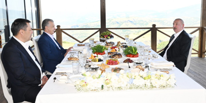 Presidents of Azerbaijan, Uzbekistan and Kyrgyzstan attended informal dinner in Shusha