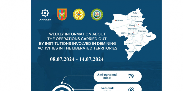 ANAMA: 397 unexploded ordnances neutralized over past week